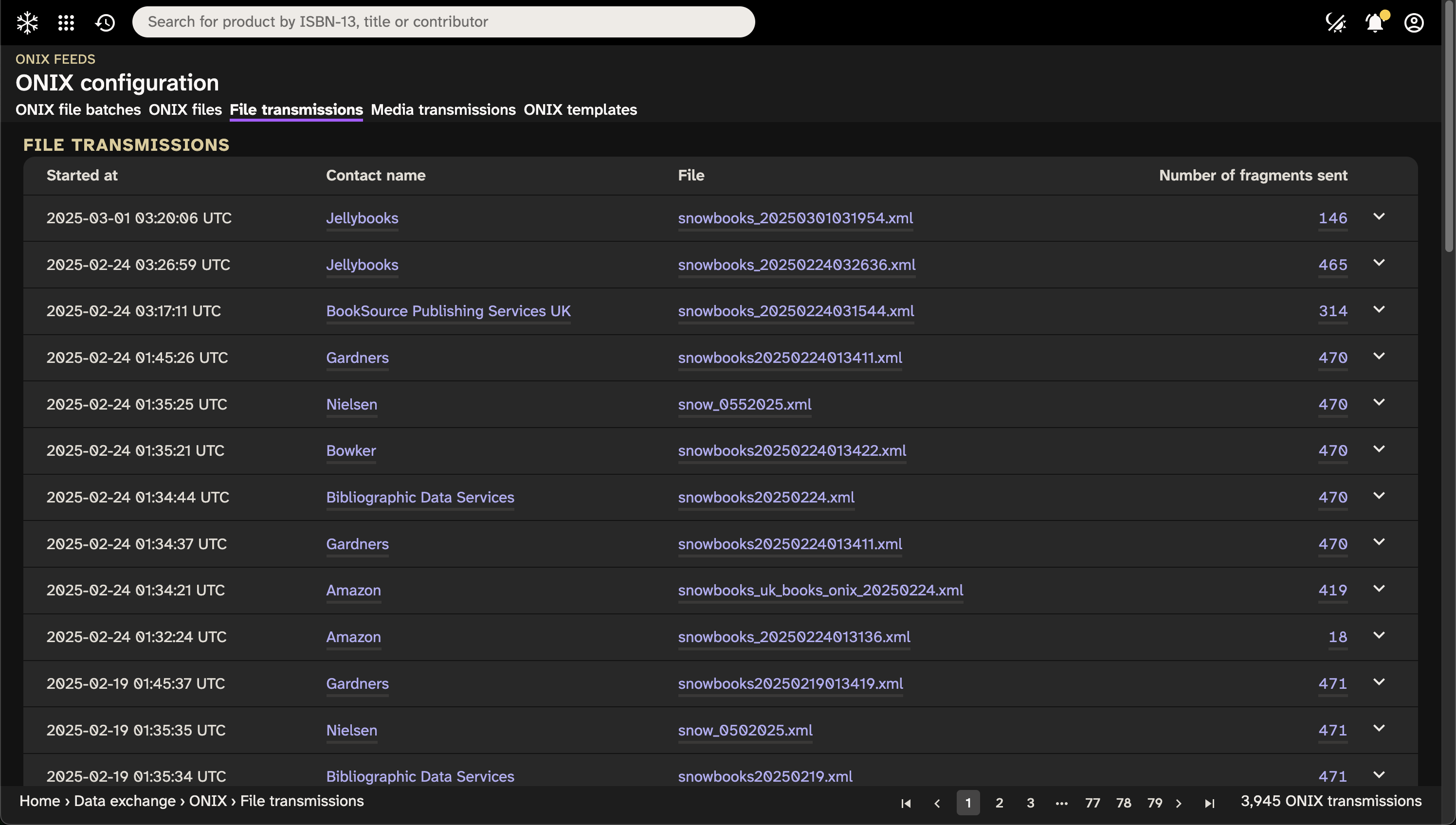 ONIX set up on Consonance, with a fragment of ONIX showing.